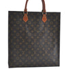 Authentic Louis Vuitton Monogram Sac Plat Hand Bag M51140 LV 9039B