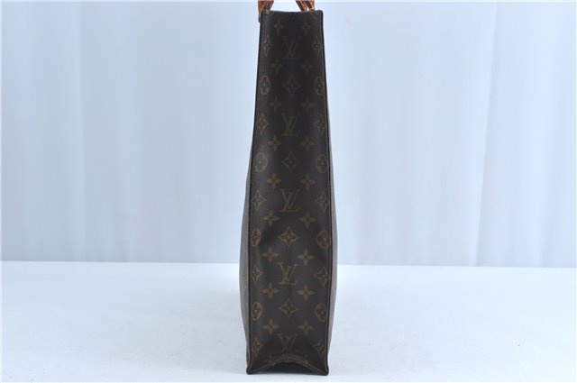 Authentic Louis Vuitton Monogram Sac Plat Hand Bag M51140 LV 9039B
