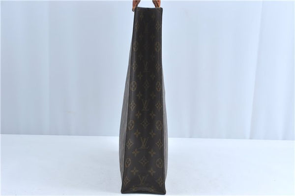 Authentic Louis Vuitton Monogram Sac Plat Hand Bag M51140 LV 9039B