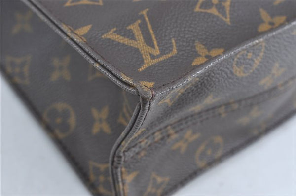 Authentic Louis Vuitton Monogram Sac Plat Hand Bag M51140 LV 9039B