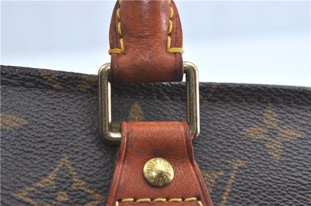 Authentic Louis Vuitton Monogram Sac Plat Hand Bag M51140 LV 9039B