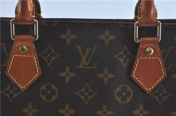Authentic Louis Vuitton Monogram Sac Plat Hand Bag M51140 LV 9039B