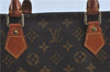 Authentic Louis Vuitton Monogram Sac Plat Hand Bag M51140 LV 9039B