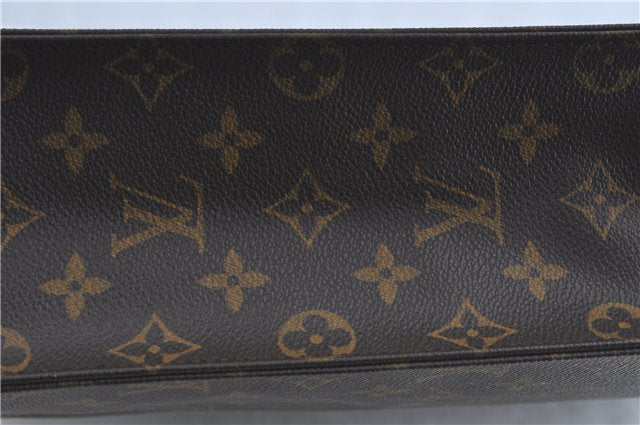 Authentic Louis Vuitton Monogram Sac Plat Hand Bag M51140 LV 9039B