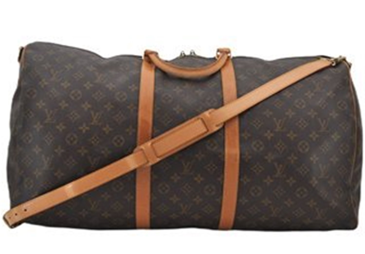 Authentic Louis Vuitton Monogram Keepall Bandouliere 60 M41412 Boston Bag 9039E