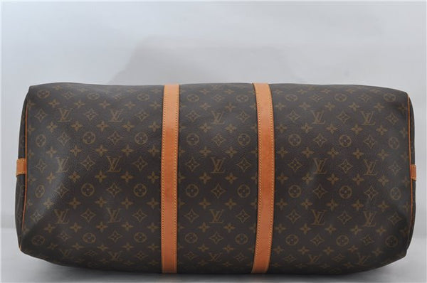 Authentic Louis Vuitton Monogram Keepall Bandouliere 60 M41412 Boston Bag 9039E