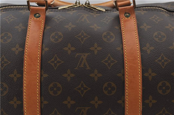 Authentic Louis Vuitton Monogram Keepall Bandouliere 60 M41412 Boston Bag 9039E