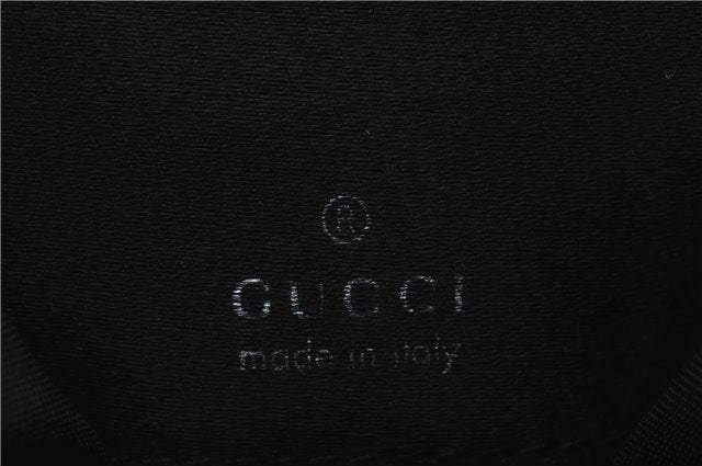 Authentic GUCCI Pouch Purse Satin Black 9040C