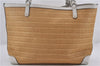 Authentic GUCCI Craft Shoulder Tote Bag Purse Straw Leather 247209 Beige 9040D