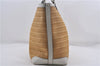 Authentic GUCCI Craft Shoulder Tote Bag Purse Straw Leather 247209 Beige 9040D