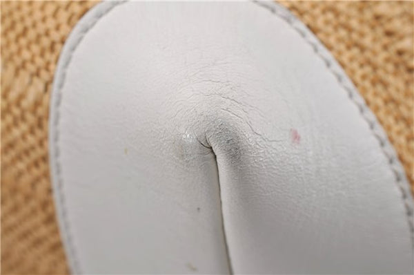 Authentic GUCCI Craft Shoulder Tote Bag Purse Straw Leather 247209 Beige 9040D