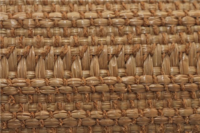 Authentic GUCCI Craft Shoulder Tote Bag Purse Straw Leather 247209 Beige 9040D