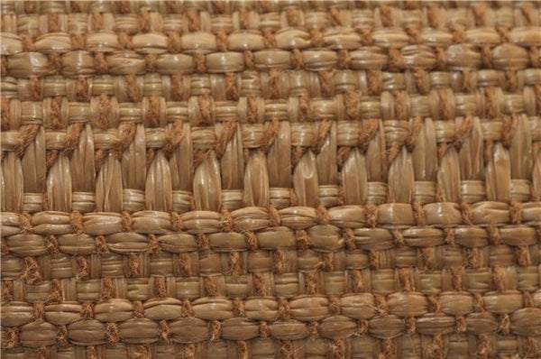 Authentic GUCCI Craft Shoulder Tote Bag Purse Straw Leather 247209 Beige 9040D