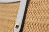 Authentic GUCCI Craft Shoulder Tote Bag Purse Straw Leather 247209 Beige 9040D
