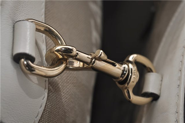 Authentic GUCCI Craft Shoulder Tote Bag Purse Straw Leather 247209 Beige 9040D