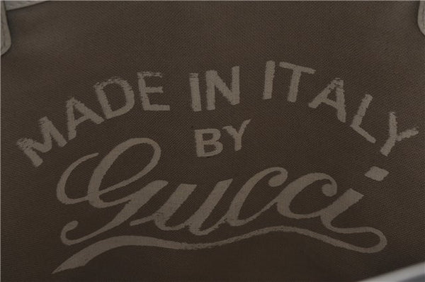 Authentic GUCCI Craft Shoulder Tote Bag Purse Straw Leather 247209 Beige 9040D