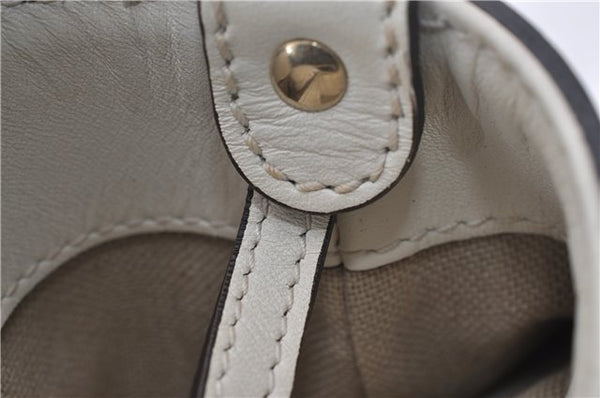 Authentic GUCCI Craft Shoulder Tote Bag Purse Straw Leather 247209 Beige 9040D