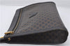 Authentic CELINE Macadam Blason Clutch Hand Bag PVC Leather Black 9040E