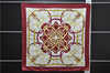 Authentic HERMES Carre 90 Scarf "Eperon d'or" Silk Bordeaux Red 9041D