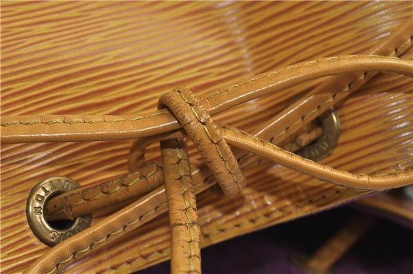 Authentic Louis Vuitton Epi Petit Noe Shoulder Bag Yellow M44109 LV 9045C