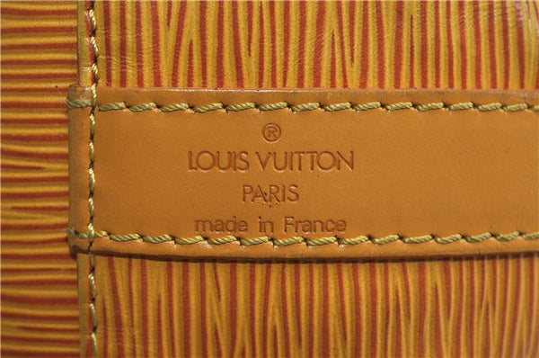 Authentic Louis Vuitton Epi Petit Noe Shoulder Bag Yellow M44109 LV 9045C