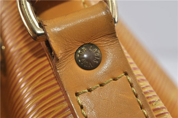 Authentic Louis Vuitton Epi Petit Noe Shoulder Bag Yellow M44109 LV 9045C