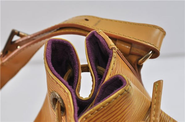 Authentic Louis Vuitton Epi Petit Noe Shoulder Bag Yellow M44109 LV 9045C