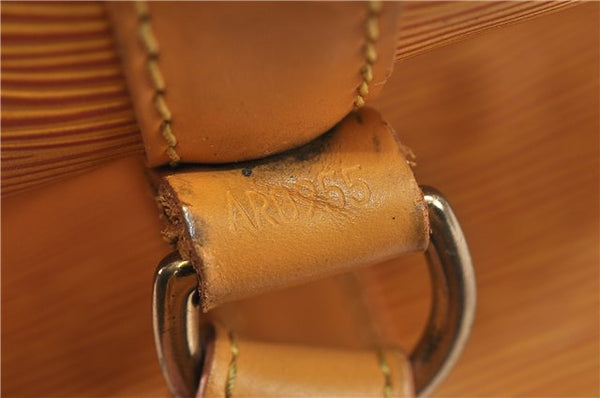 Authentic Louis Vuitton Epi Petit Noe Shoulder Bag Yellow M44109 LV 9045C