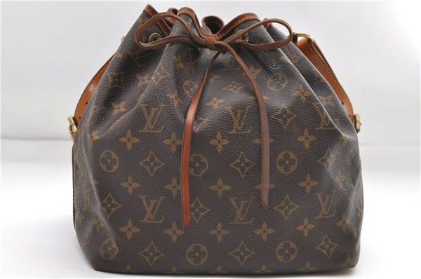 Authentic Louis Vuitton Monogram Petit Noe Shoulder Bag M42226 LV 9047D