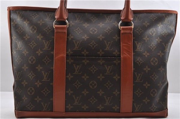 Auth Louis Vuitton Monogram Sac Weekend PM Vintage Tote Hand Bag M42425 LV 9053C
