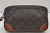 Auth Louis Vuitton Monogram Marly Dragonne PM Clutch Hand Bag M51827 LV 9059D