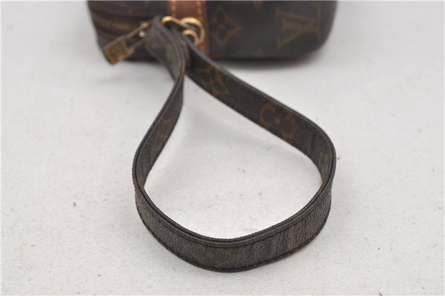 Auth Louis Vuitton Monogram Marly Dragonne PM Clutch Hand Bag M51827 LV 9059D