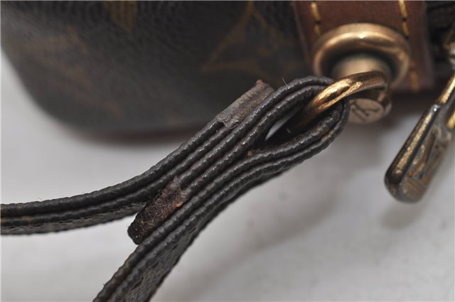 Auth Louis Vuitton Monogram Marly Dragonne PM Clutch Hand Bag M51827 LV 9059D