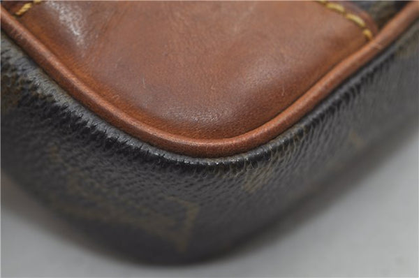 Auth Louis Vuitton Monogram Marly Dragonne PM Clutch Hand Bag M51827 LV 9059D