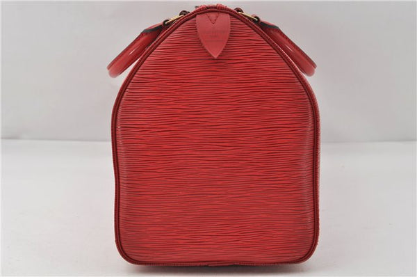 Authentic Louis Vuitton Epi Speedy 35 Hand Boston Bag Red M42997 LV 9061E