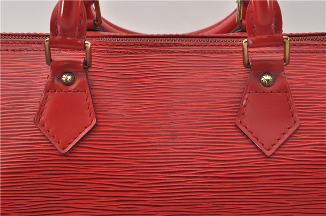 Authentic Louis Vuitton Epi Speedy 35 Hand Boston Bag Red M42997 LV 9061E