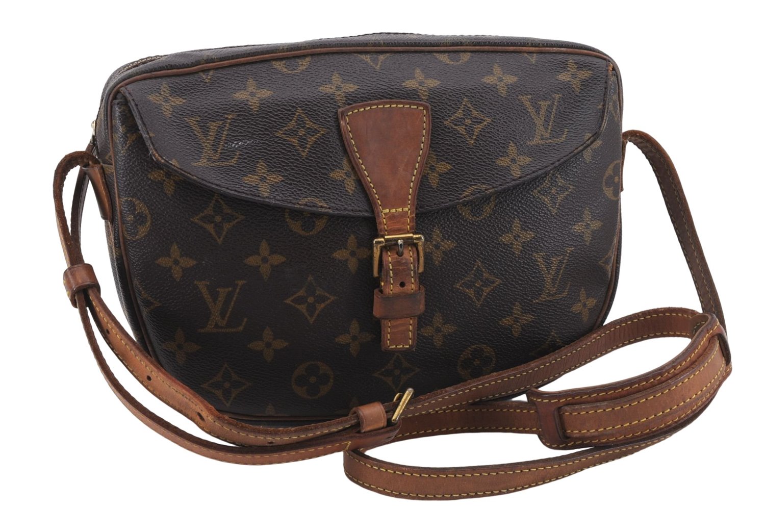 Auth Louis Vuitton Monogram Jeune Fille MM Shoulder Cross Bag M51226 Junk 9062D