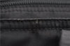 Authentic PRADA Vintage Nylon Tessuto Leather Shoulder Tote Bag Black 9062F