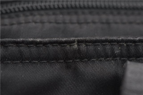 Authentic PRADA Vintage Nylon Tessuto Leather Shoulder Tote Bag Black 9062F