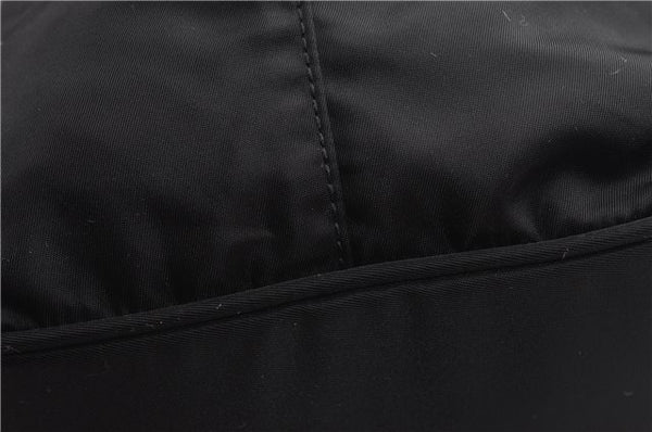 Authentic PRADA Vintage Nylon Tessuto Leather Shoulder Tote Bag Black 9062F