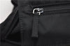 Authentic PRADA Vintage Nylon Tessuto Leather Shoulder Tote Bag Black 9062F