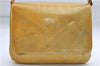 Auth Louis Vuitton Vernis Thompson Street Shoulder Bag Yellow M91069 LV 9063D