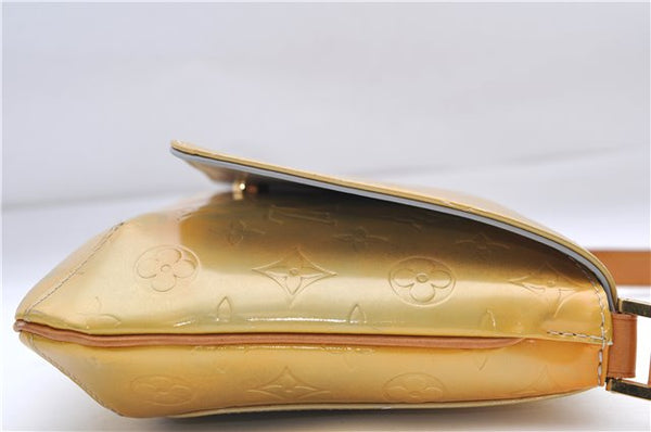 Auth Louis Vuitton Vernis Thompson Street Shoulder Bag Yellow M91069 LV 9063D