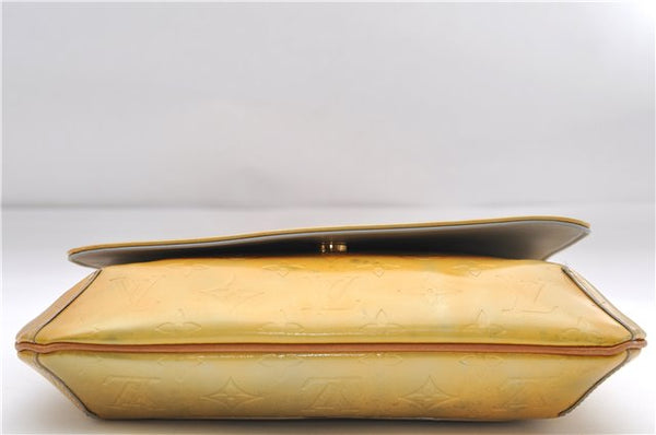 Auth Louis Vuitton Vernis Thompson Street Shoulder Bag Yellow M91069 LV 9063D