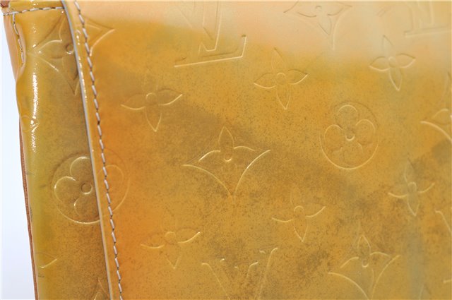 Auth Louis Vuitton Vernis Thompson Street Shoulder Bag Yellow M91069 LV 9063D