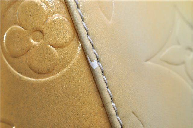 Auth Louis Vuitton Vernis Thompson Street Shoulder Bag Yellow M91069 LV 9063D