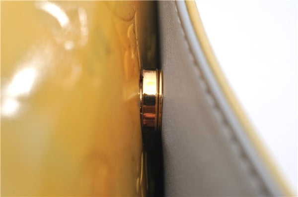 Auth Louis Vuitton Vernis Thompson Street Shoulder Bag Yellow M91069 LV 9063D