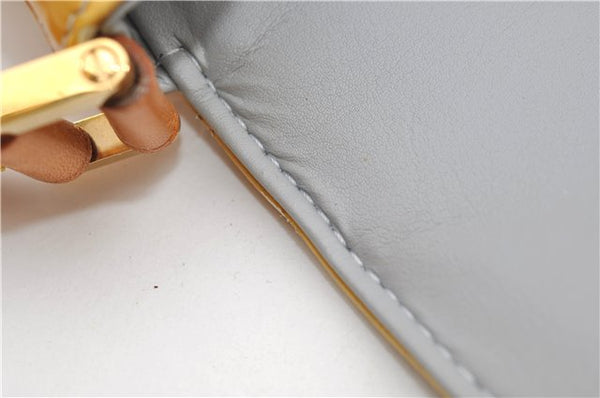 Auth Louis Vuitton Vernis Thompson Street Shoulder Bag Yellow M91069 LV 9063D