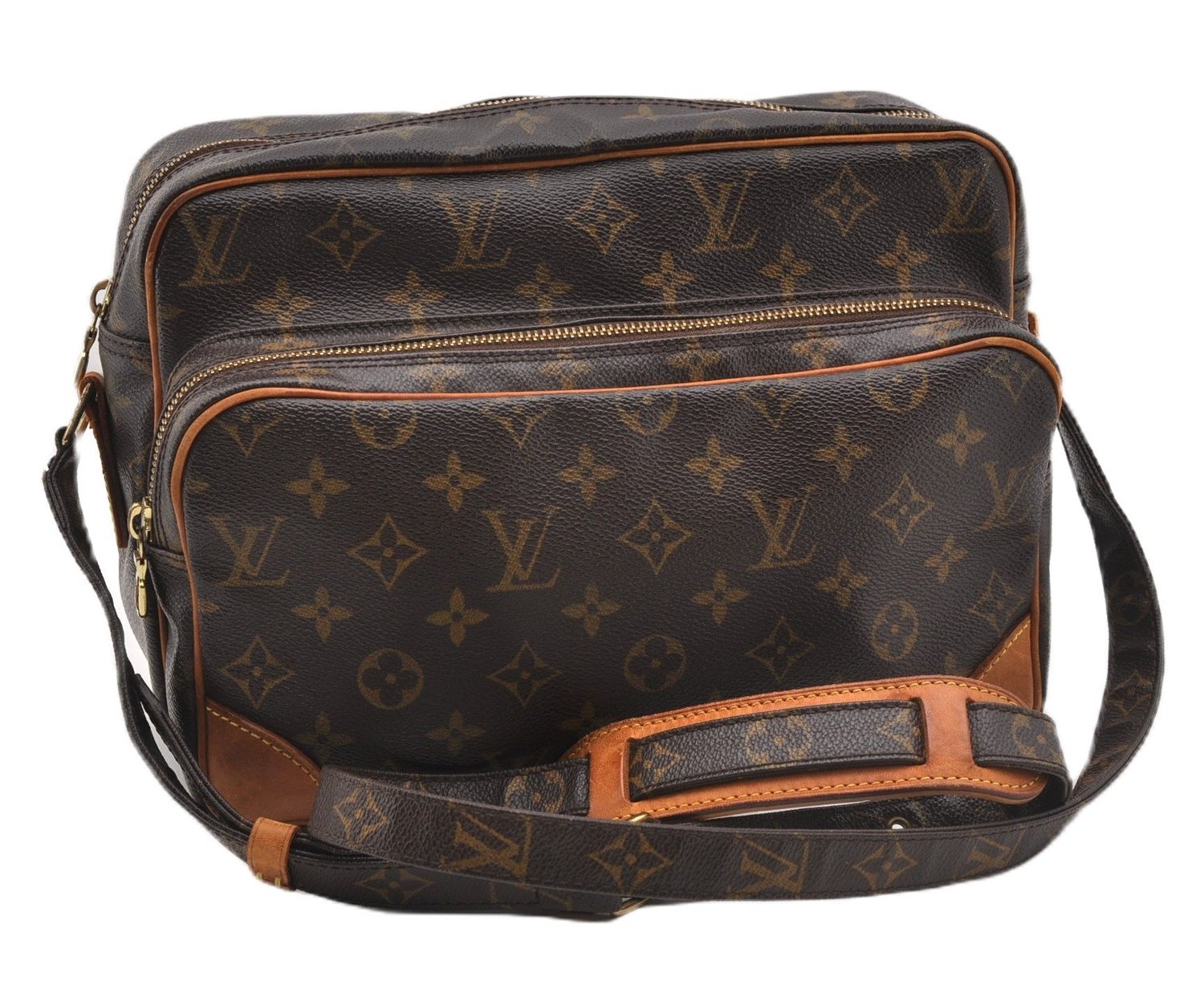 Authentic Louis Vuitton Monogram Nile Shoulder Cross Body Bag M45244 LV 9063F