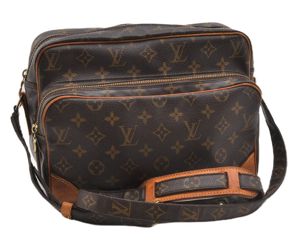 Authentic Louis Vuitton Monogram Nile Shoulder Cross Body Bag M45244 LV 9063F